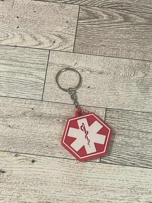 Medical Alert Keychain – 3D Printed Emergency ID Tag Medical Alert Keychain – 3D Printed Emergency ID Tag