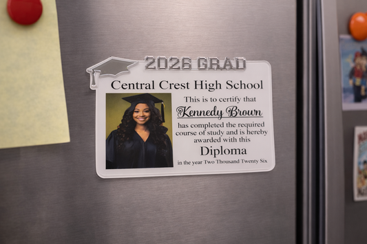 Personalized Graduation Diploma Keepsake – Acrylic Class of 2026 Personalized Graduation Diploma Keepsake – Acrylic Class of 2026