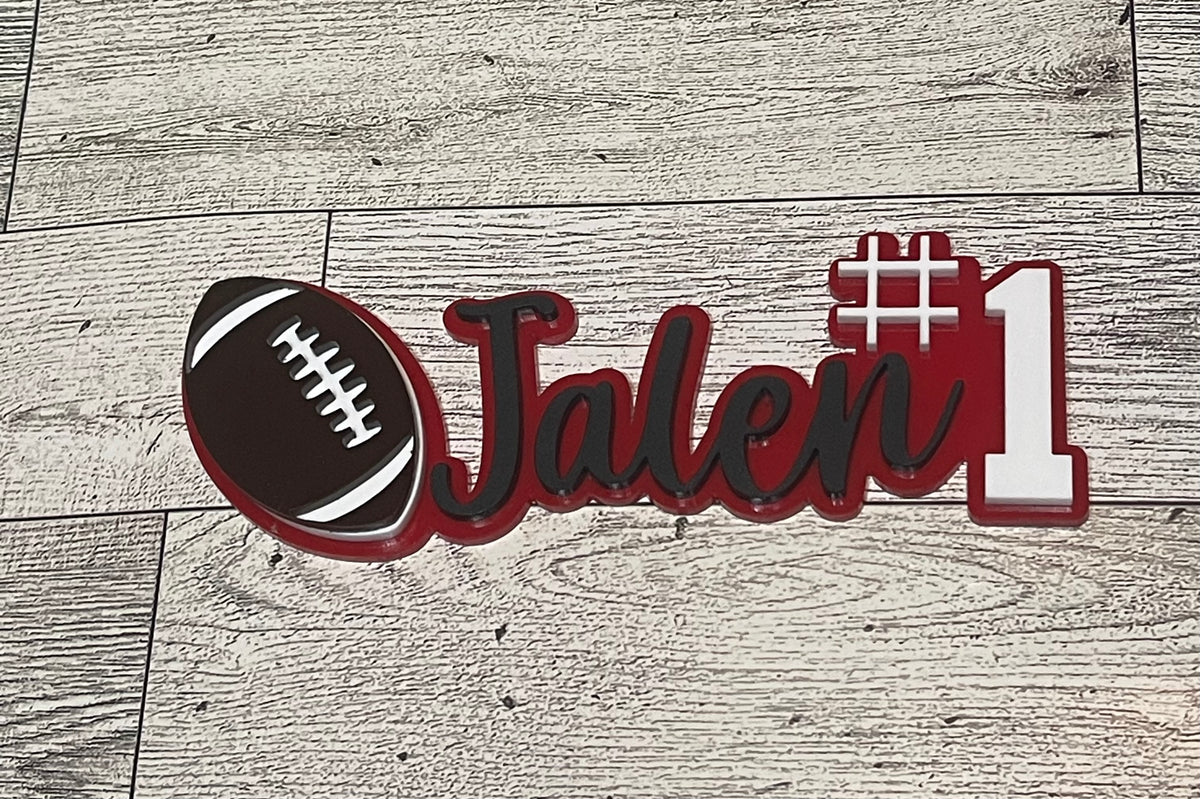 Custom Layered Acrylic Sports Fan Pin
