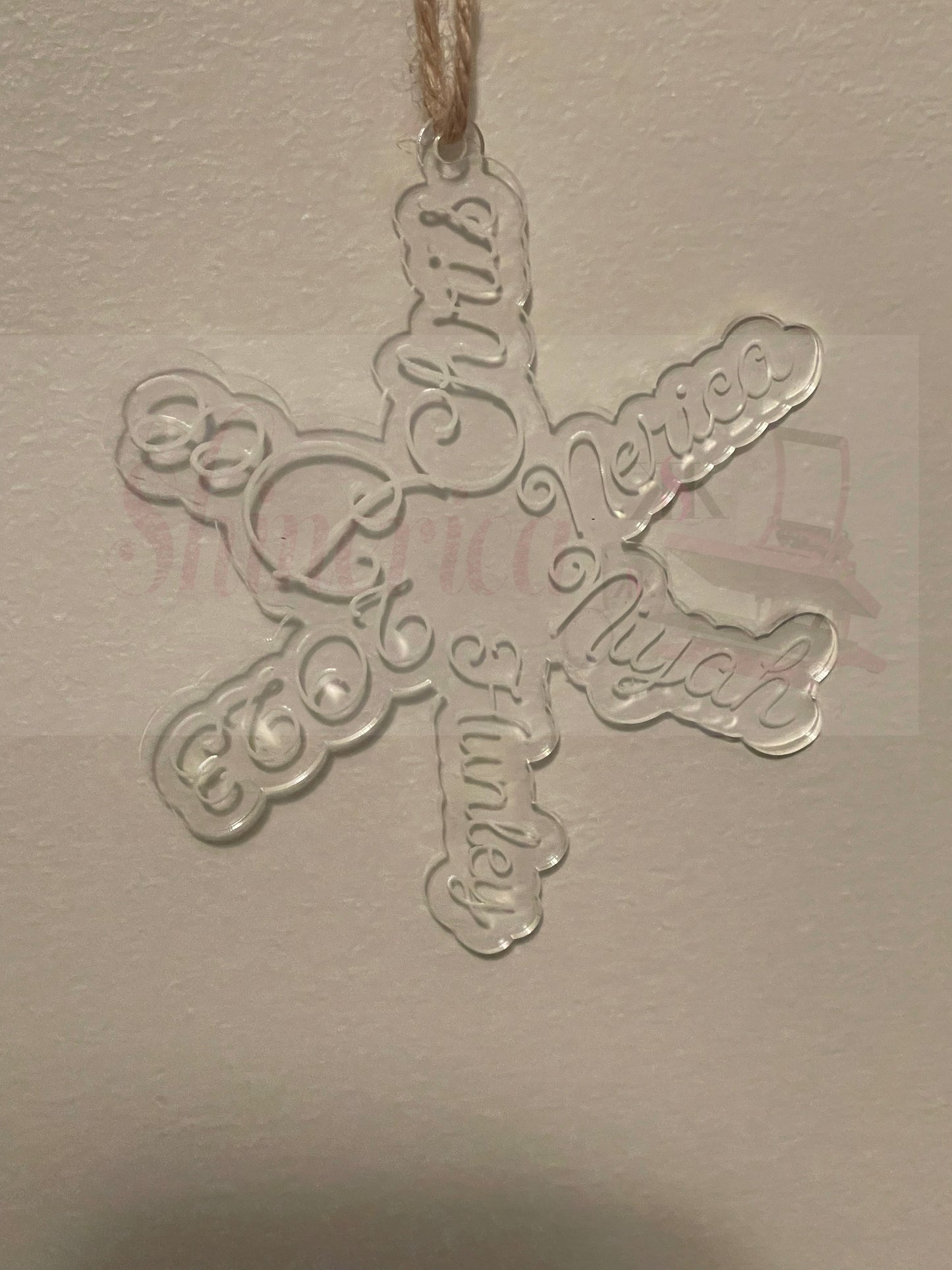Snowflake ornament