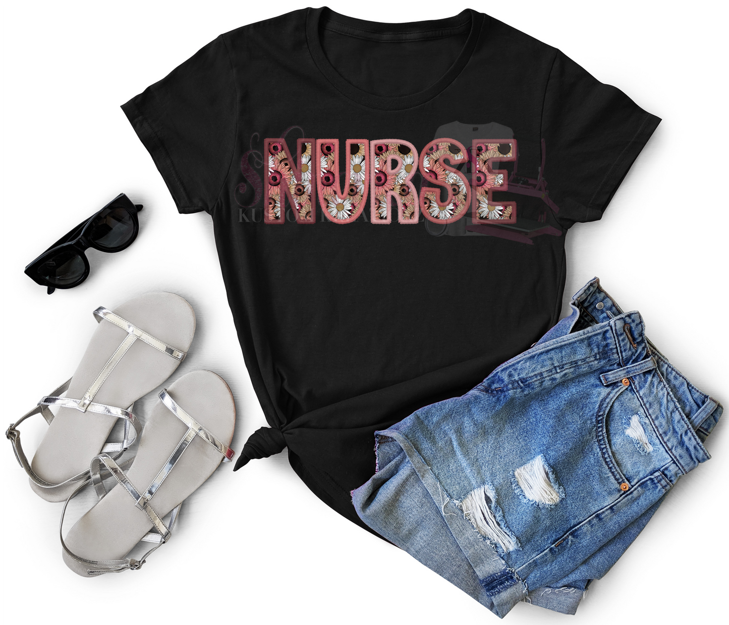 Nurse-pink floral