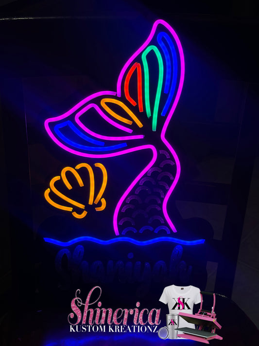 Mermaid Neon Flex Sign Mermaid Neon Flex Sign