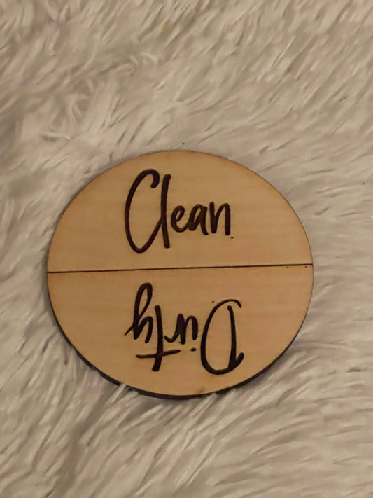 Clean Dirty (dishwasher magnet) Clean Dirty (dishwasher magnet)