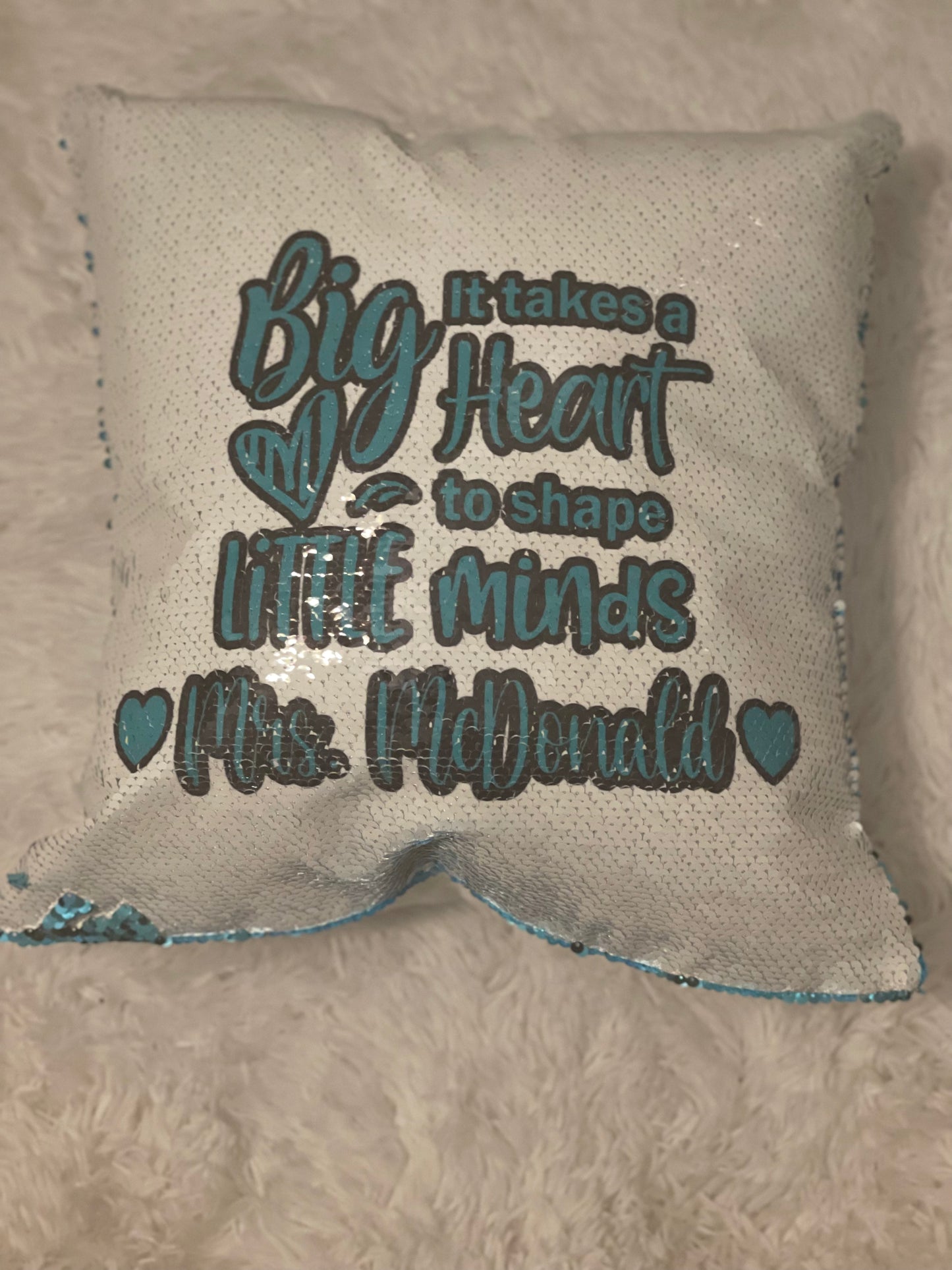 Personalized Sequin Pillow