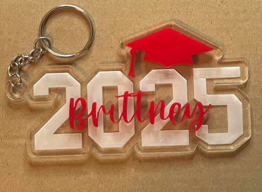 Senior acrylic keychain