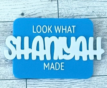 Custom Refrigerator Magnet – Personalized Wood or 3D Printed Name Magnet
