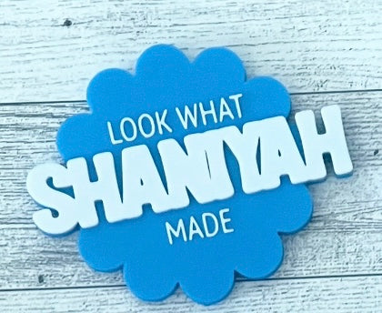 Custom Refrigerator Magnet – Personalized Wood or 3D Printed Name Magnet