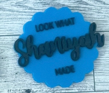 Custom Refrigerator Magnet – Personalized Wood or 3D Printed Name Magnet