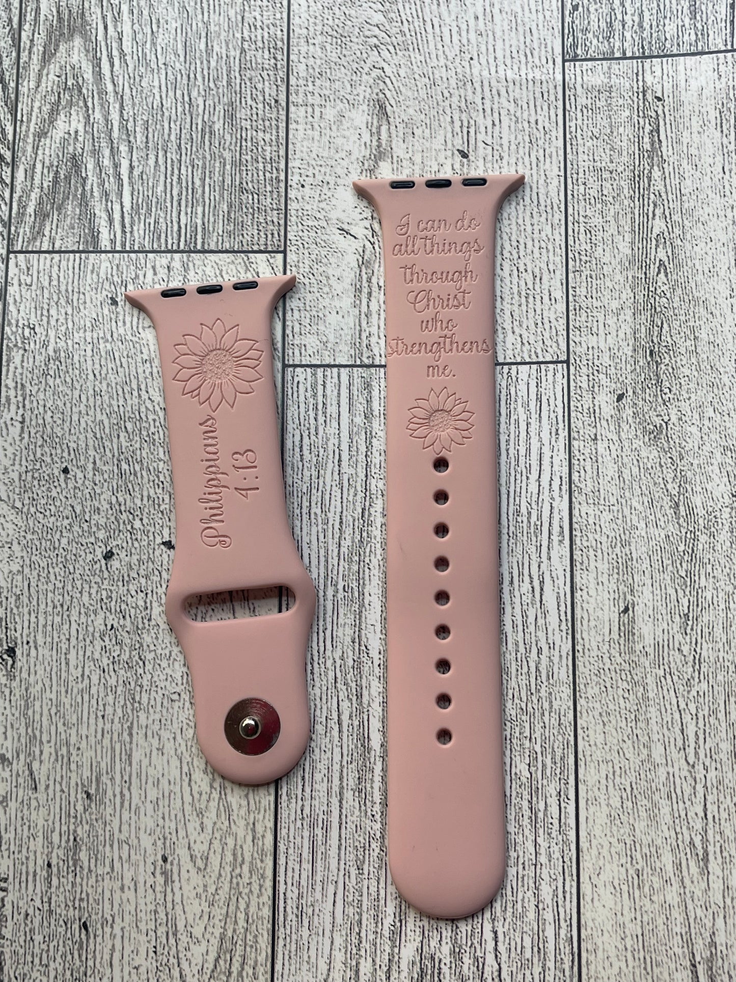 Engraved Watch Bands with Color
