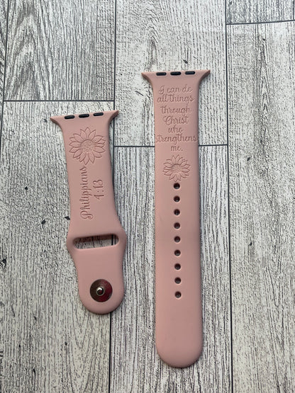 Engraved Watch Bands with Color