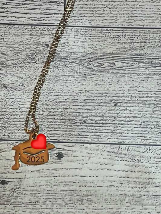 Graduation Cap Pendant Necklace