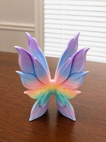 3D Printed 3-Wick Candle Holder Stand | Butterfly, Fairy Wings & Angel Wings