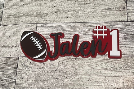 Custom Layered Acrylic Sports Fan Pin