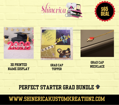 Graduation Party Bundle 2026 | Custom Grad Lamp, Name Sign & Personalized Gift Set