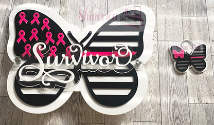 Awareness Butterfly (Sign & Keychain)