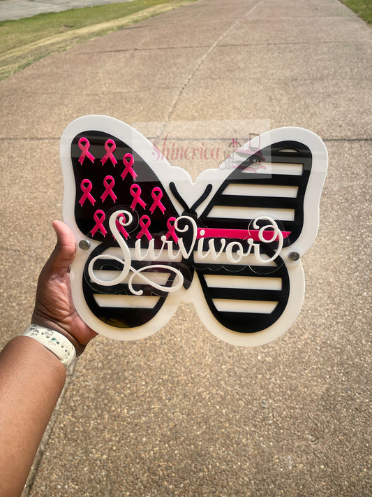 Awareness Butterfly (Sign & Keychain)