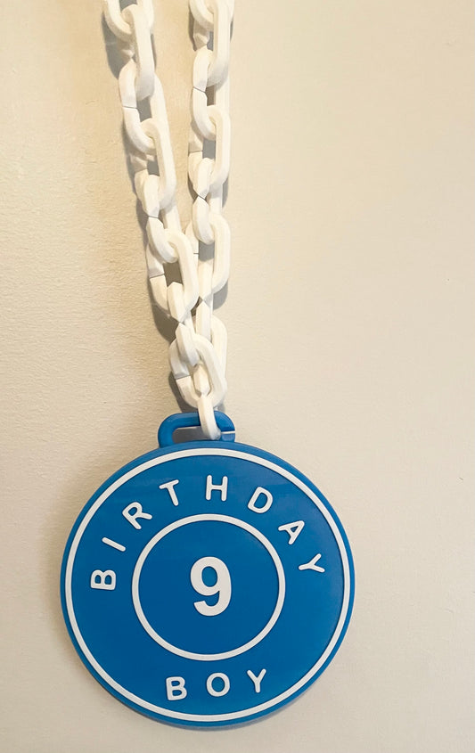 Custom Oversized Birthday Chain – 3D Printed Necklace