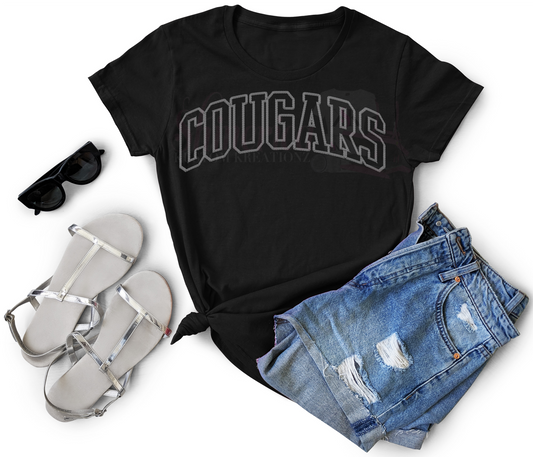 Cougars Faux Embroidery infant/toddler/youth