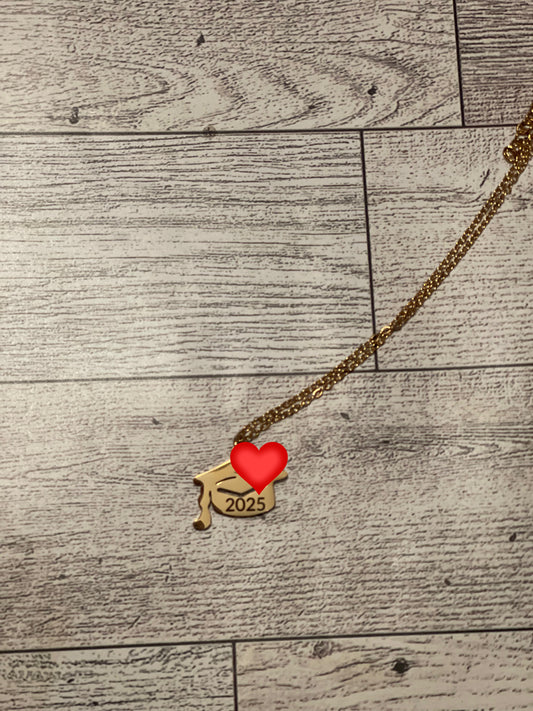 Graduation Cap Necklace | Stainless Steel Grad Gift Keepsake