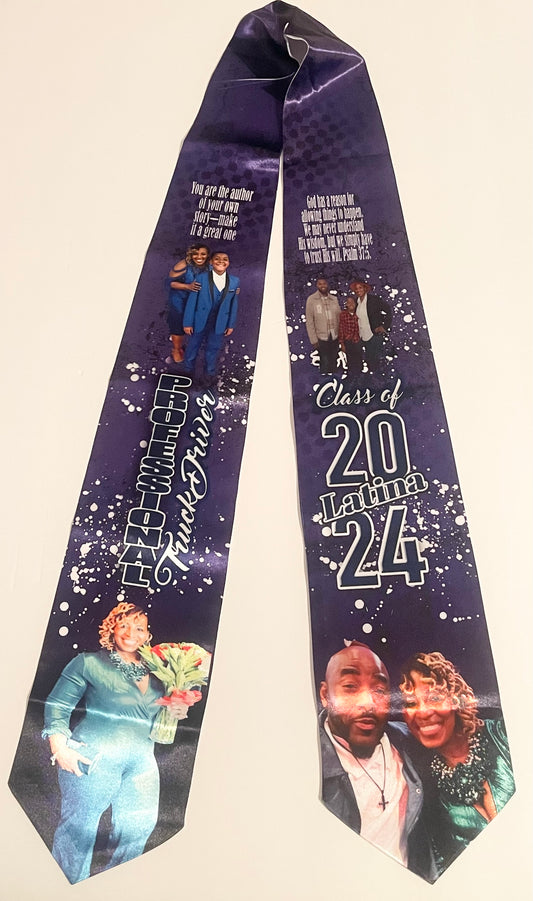 Custom Graduation Stole - Personalized Photo Sash