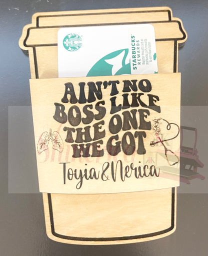 Coffee Gift Card/Money Holder