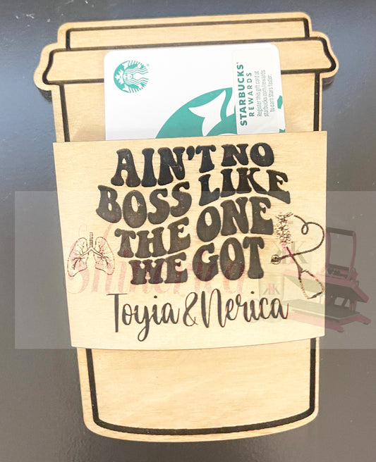 Coffee Gift Card/Money Holder