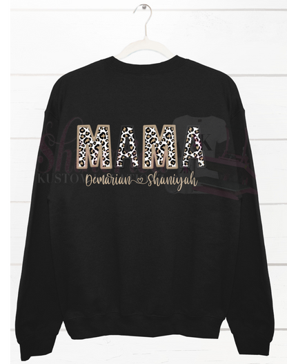Personalized leopard design (MAMA, GRANDMA, AUNT)