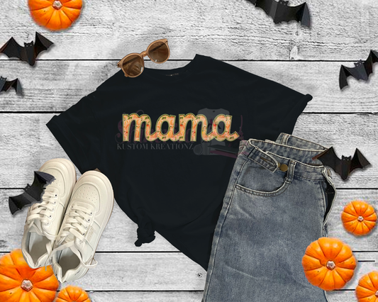 Mama watercolor pumpkin