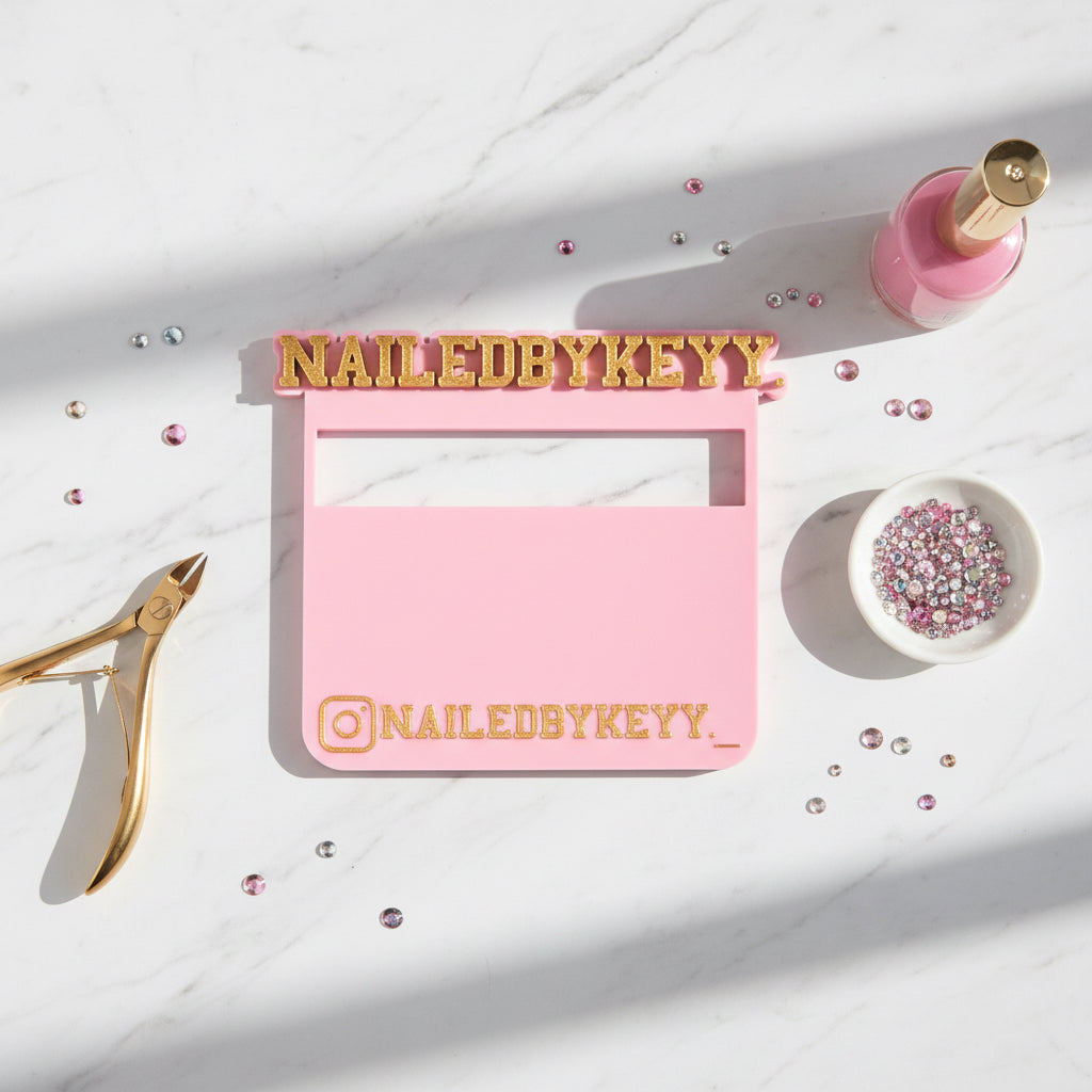 Custom Nailfie Photo Prop - Personalized 3D Printed Nail Photography Stand