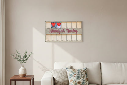 Personalized School Year Photo Frame – Custom Laser Cut Wood & Acrylic Keepsake