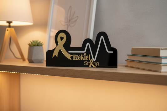 Awareness sign in modern home setting
