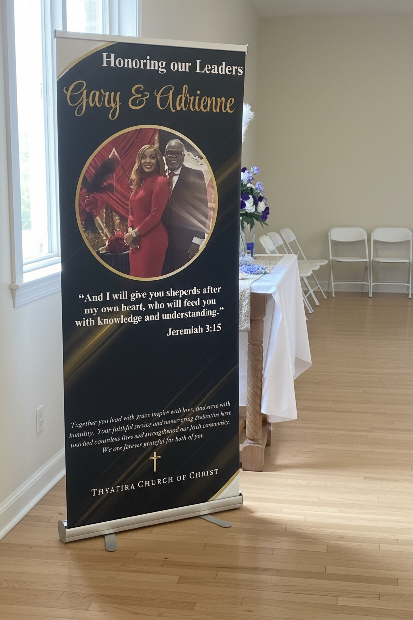 Honoring Our Leaders Banner Mockup
