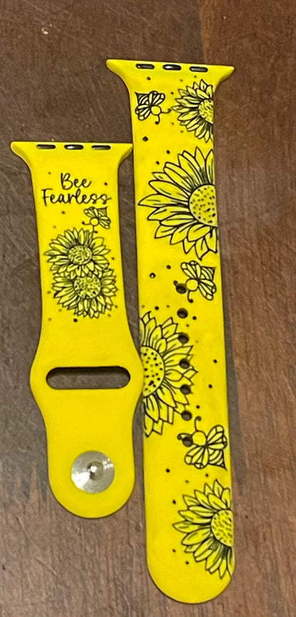 Engraved Watch Bands with Color