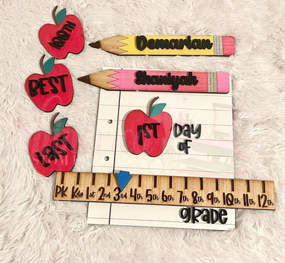 First, Best, 100th and Last Day of School Sign
