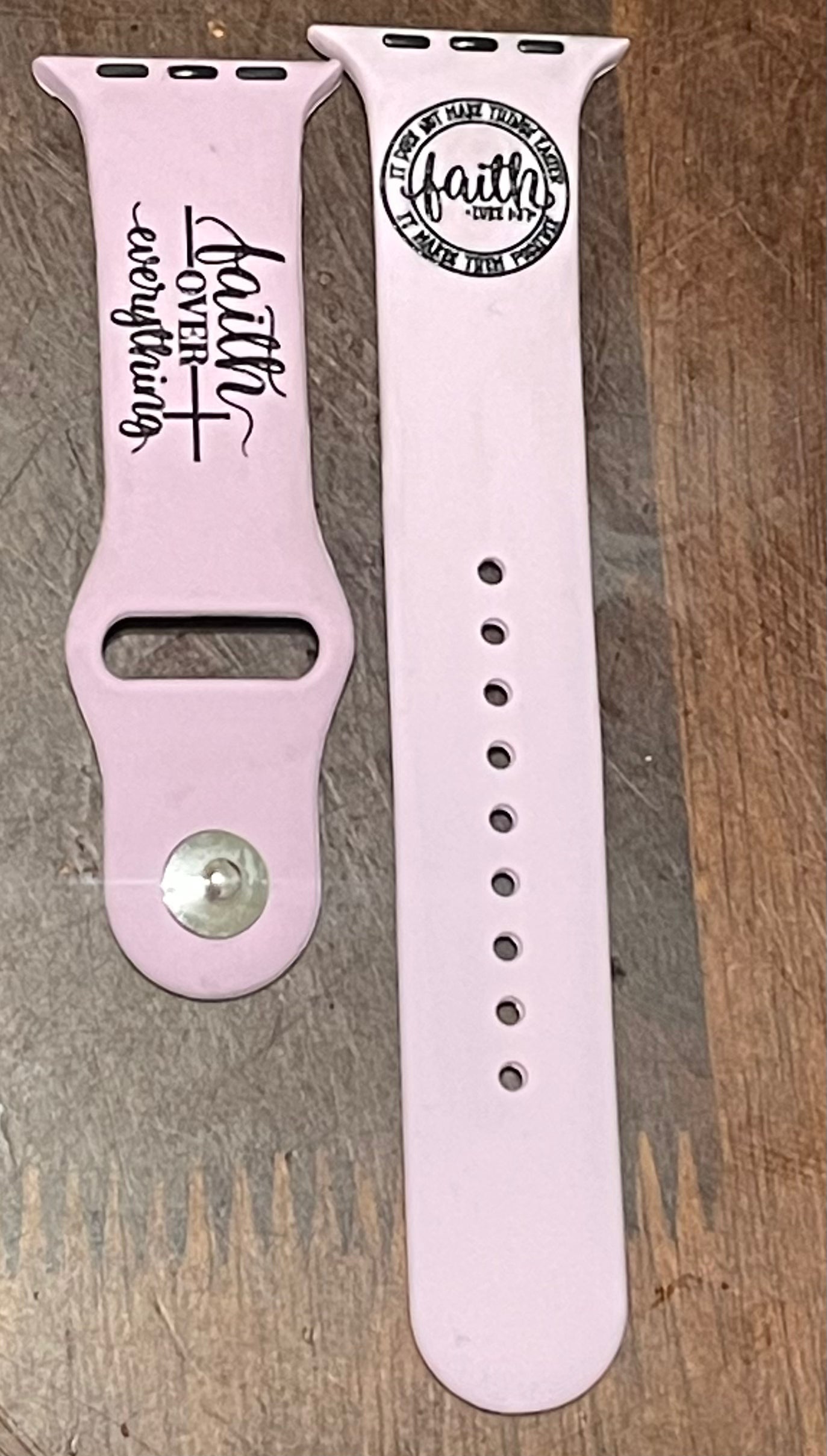 Engraved Watch Bands with Color