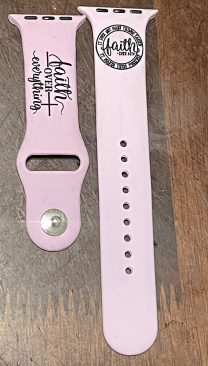 Engraved Watch Bands with Color