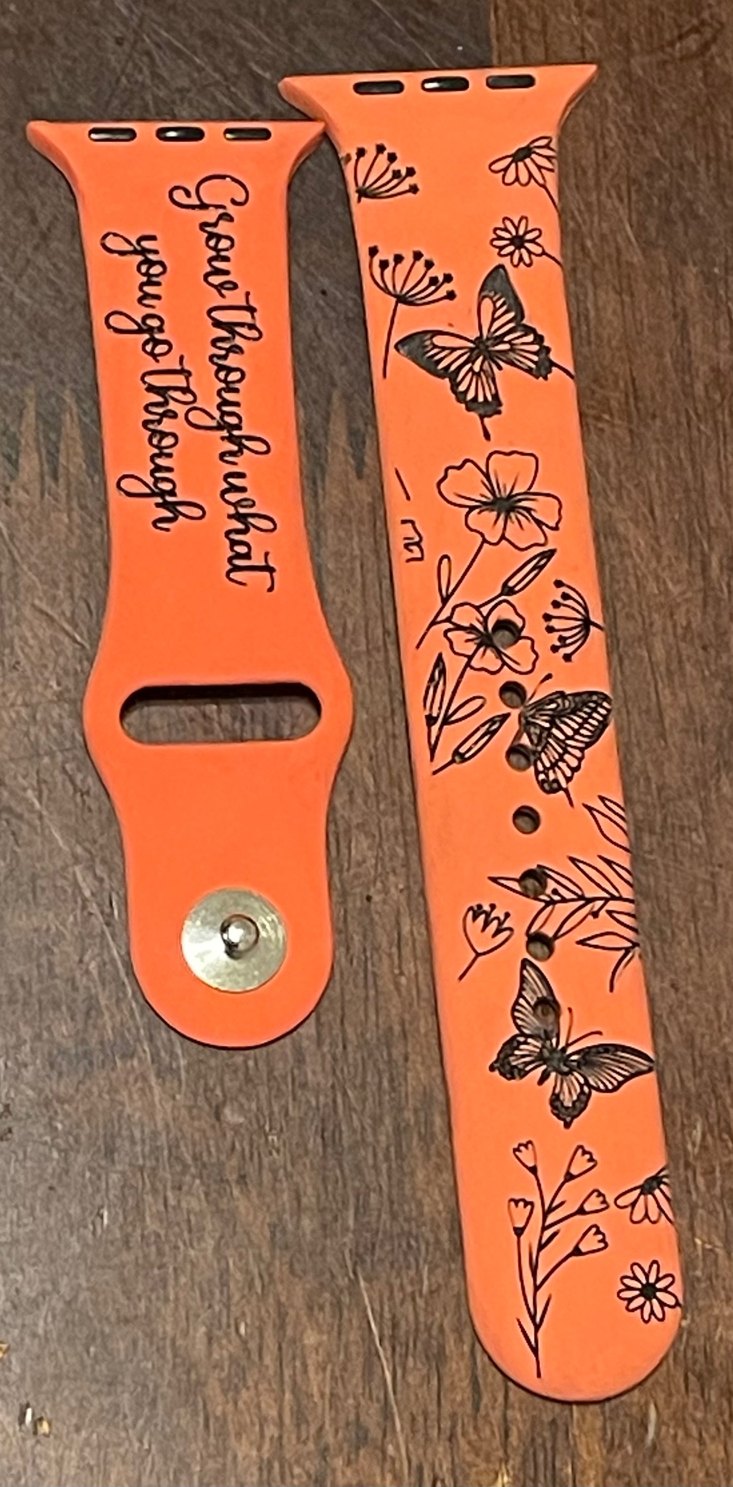 Engraved Watch Bands with Color