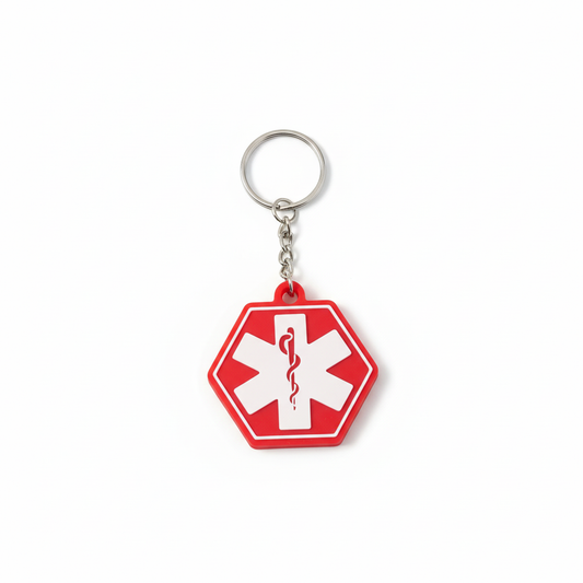 Medical Alert Keychain Clean Mockup