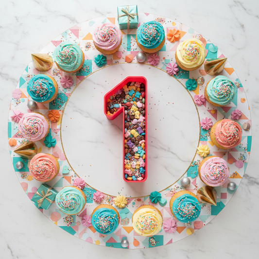 Flat Lay Number with Treats