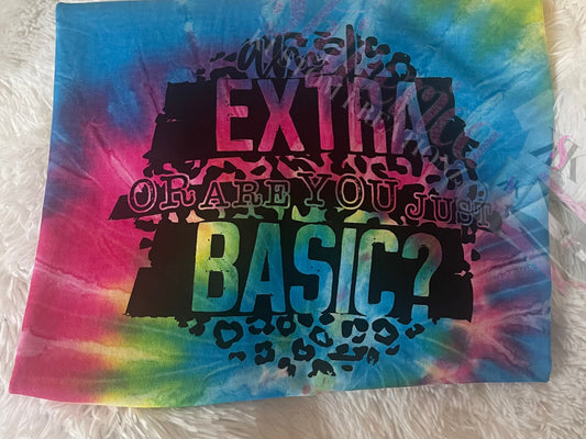 Am I Extra or Are You Basic T-Shirt | Funny Sarcastic Graphic Tee