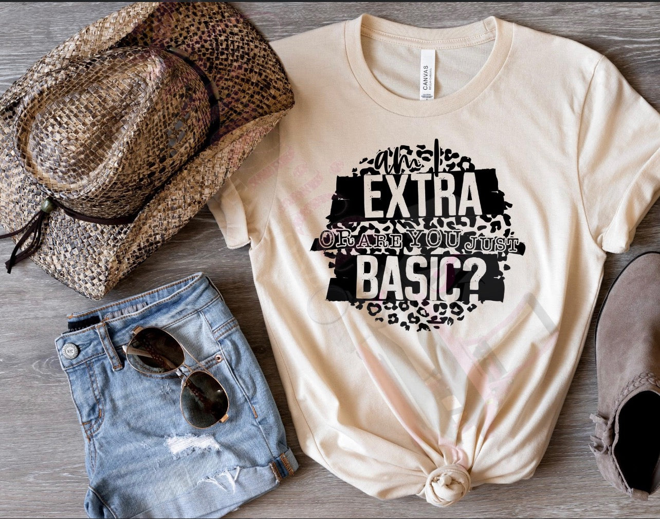 Am I Extra or Are You Basic T-Shirt | Funny Sarcastic Graphic Tee