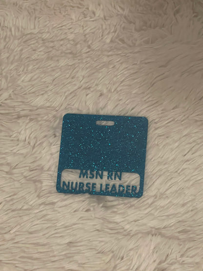 Healthcare Worker Badge Mate | Custom Acrylic Badge Reel Topper for Nurses & Medical Staff