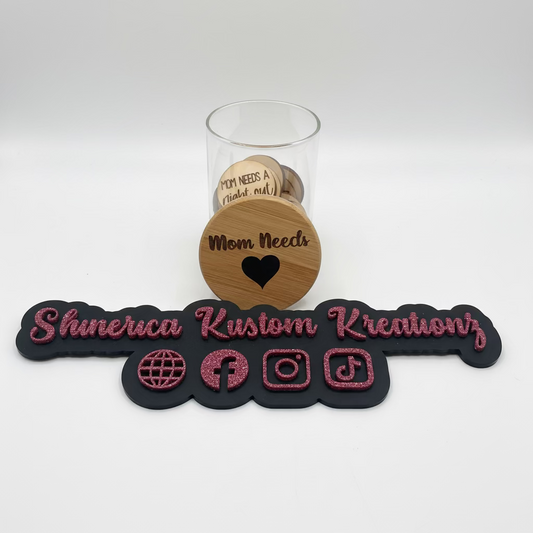 Mom Needs Tokens – Set of 30 Handcrafted Wood Tokens for Mom