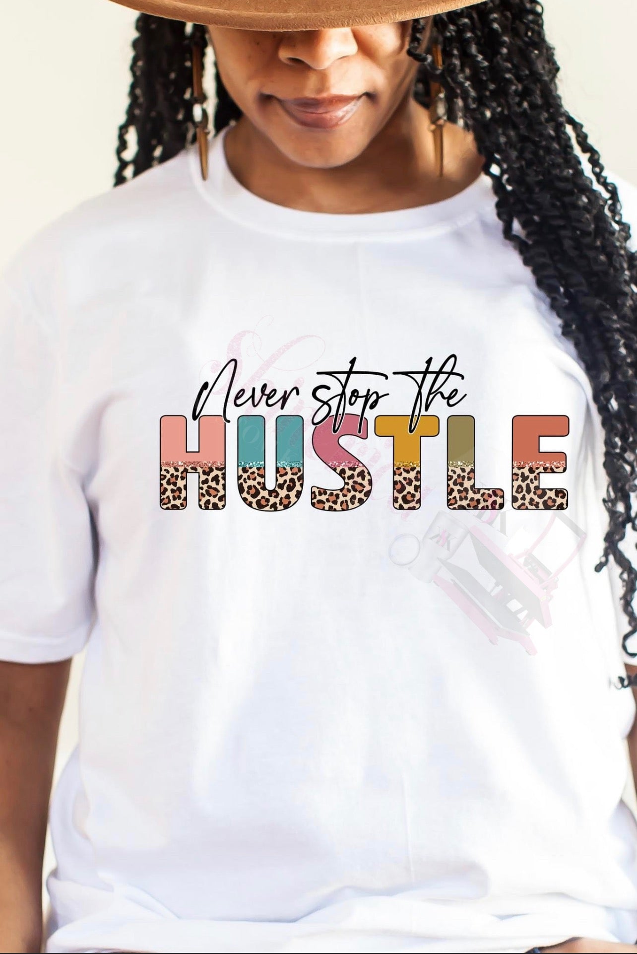 Never Stop Hustle T-Shirt | Motivational Graphic Tee