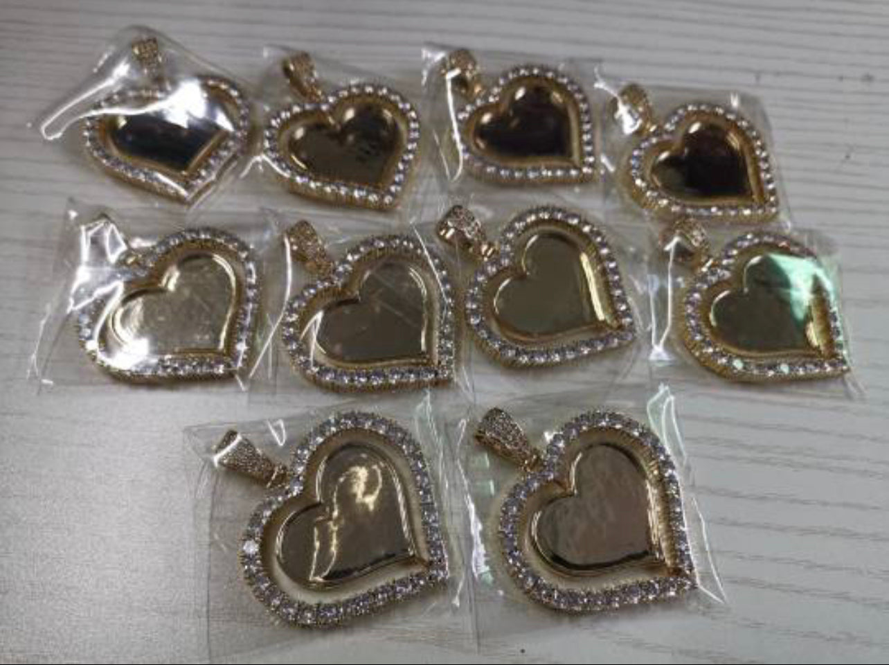 Double Sided Heart Photo Necklace Personalized Picture Jewelry