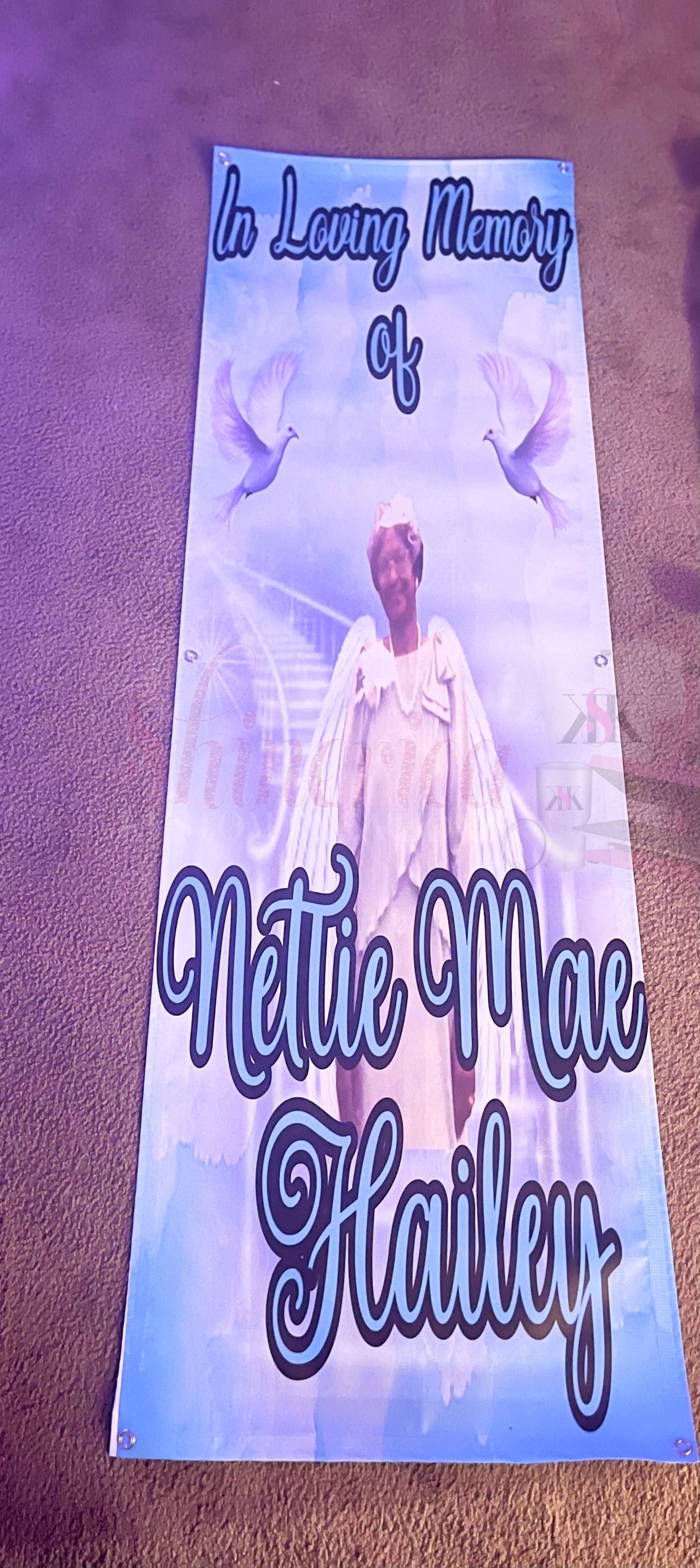 Custom Grave Blanket | Personalized Memorial Grave Cover for Loved Ones