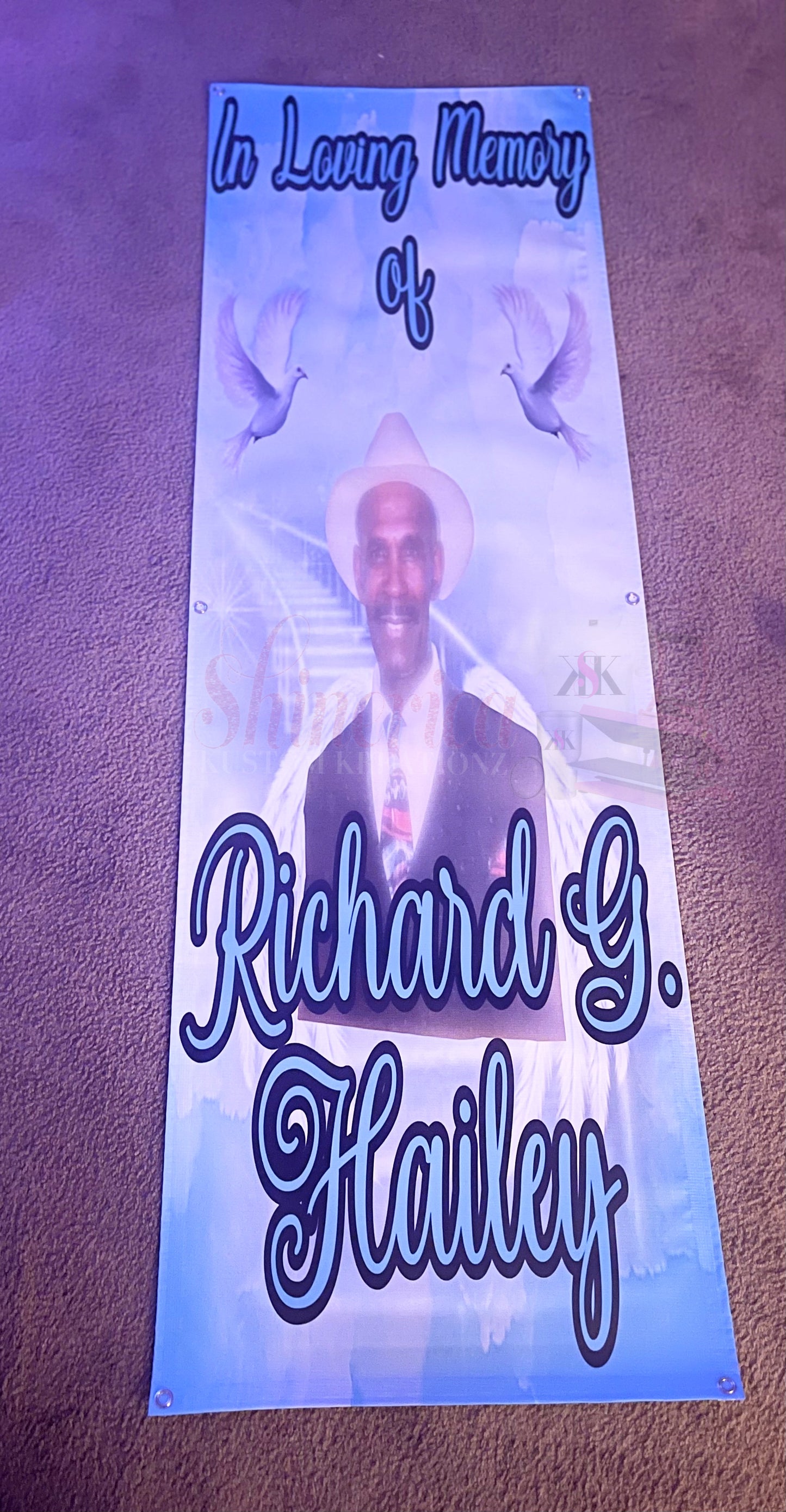 Custom Grave Blanket | Personalized Memorial Grave Cover for Loved Ones