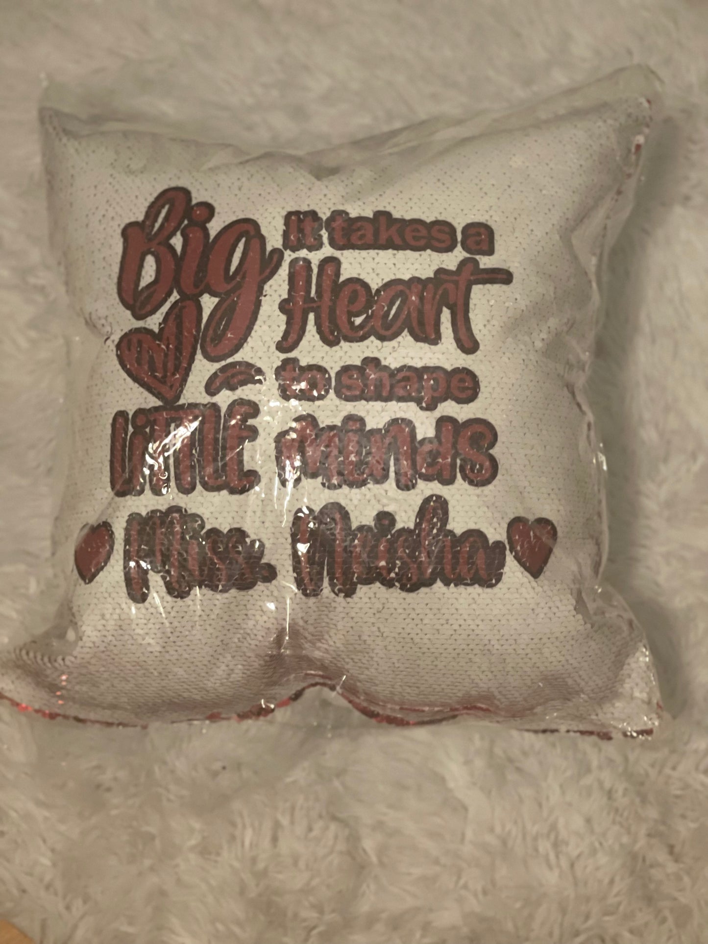 Personalized Sequin Pillow