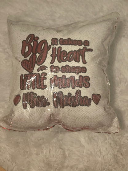 Personalized Sequin Pillow