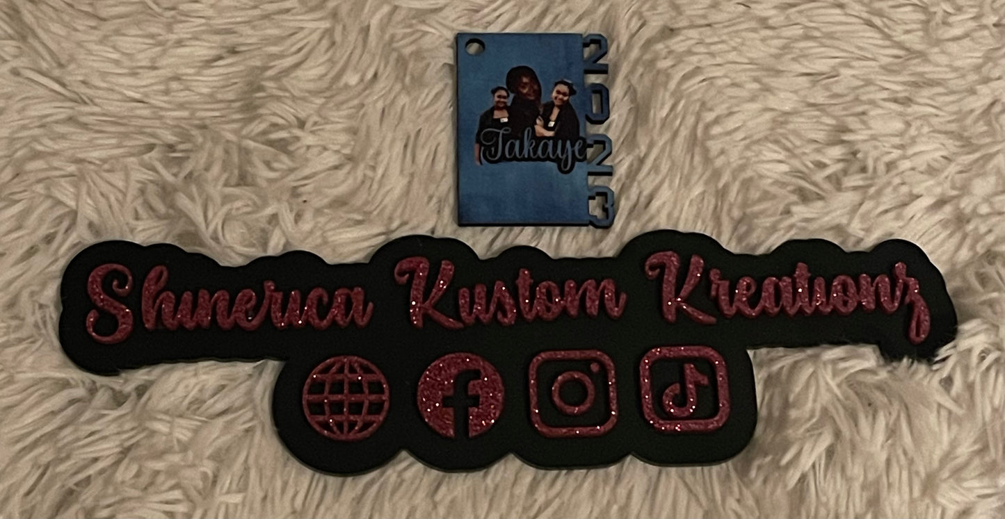 Senior Sublimation Keychain